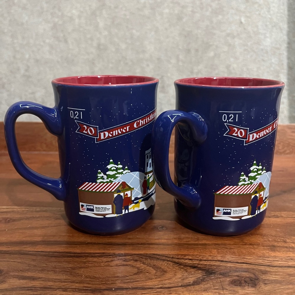 Denver Christkindlmarket 2024 Mug 0.2L Set of 2 Christmas‎ Market Glühwein